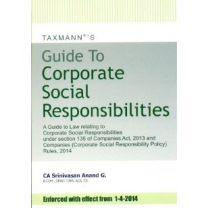 Taxmann's Guide to Corporate Social Responsibilities by CA. Srinivasan Anand G.